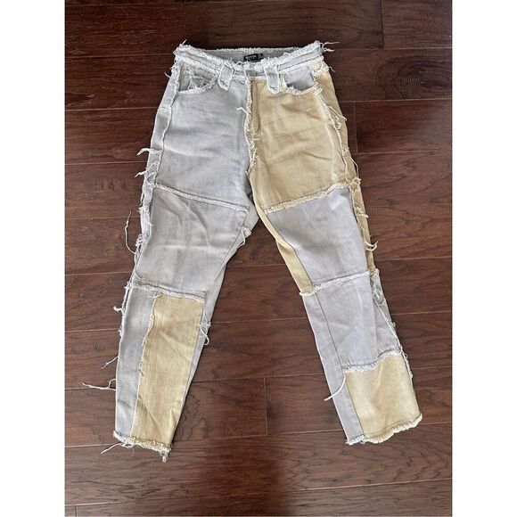 Nasty Gal Patchwork Jeans - Picture 1 of 3